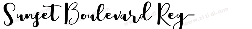 Sunset Boulevard Reg字体转换